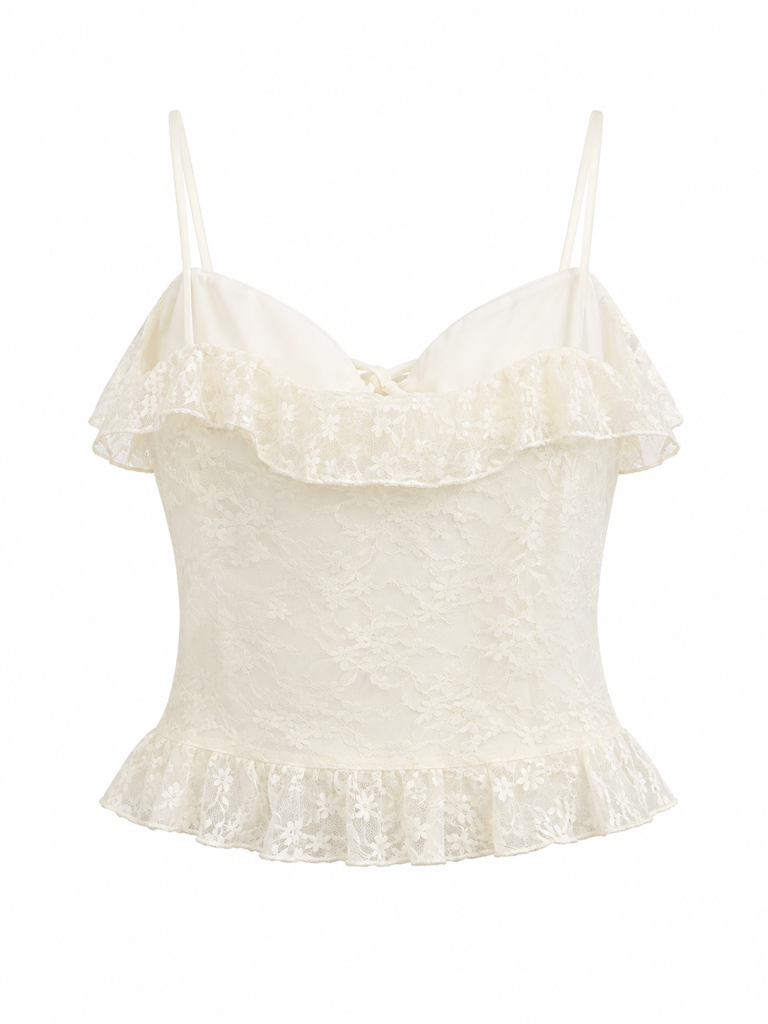 LACE PEPLUM TOP
